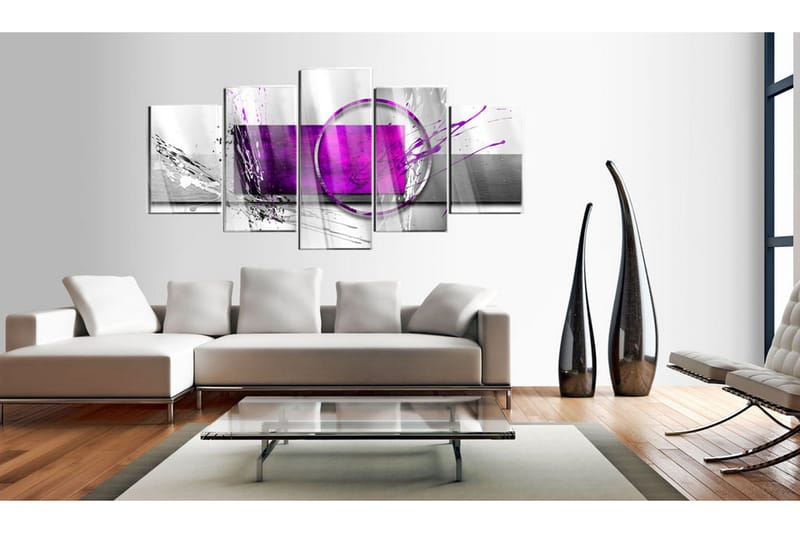 Bilde På Akryl Purple Expression 100x50 - Artgeist sp. z o. o. - Innredning - Bilder & kunst