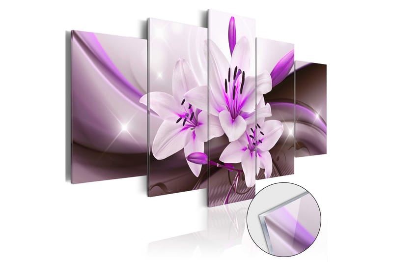 Bilde På Akryl Violet Desert Lily 200x100 - Artgeist sp. z o. o. - Bilder & kunst