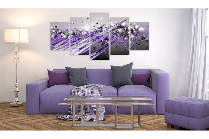 Bilde Purple Strike 100x50 - Artgeist sp. z o. o. - Innredning - Bilder & kunst - Lerretsbilder