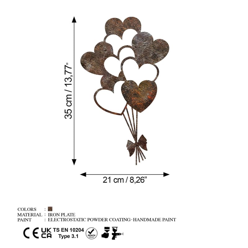 Decorative Metal Wall Accessory Wallxpert - Innredning - Bilder & kunst