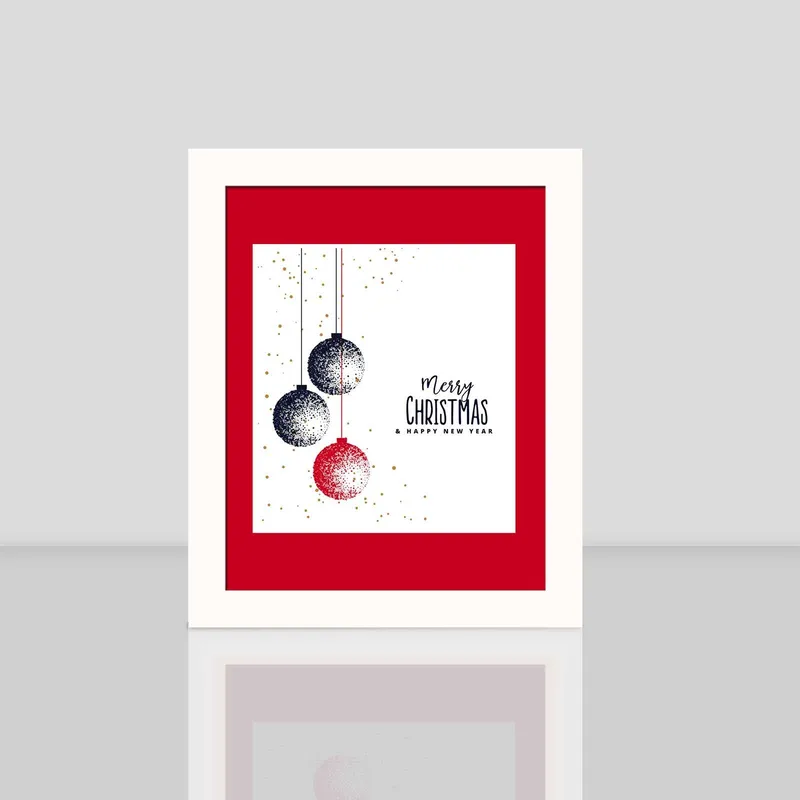 Dekorativ InnRammemet MDF-maling 24x29 cm, Flerfarget