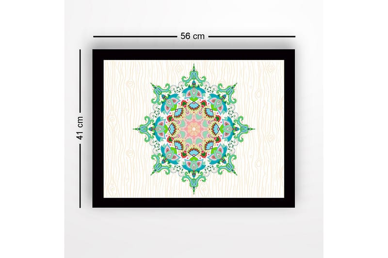 Dekorativ InnRammemet MDF-maling 41x56 cm - Flerfarget - Innredning - Bilder & kunst
