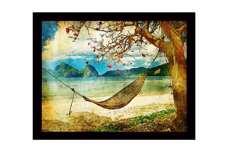 Dekorativ InnRammemet MDF-maling 41x56 cm - Flerfarget - Innredning - Bilder & kunst