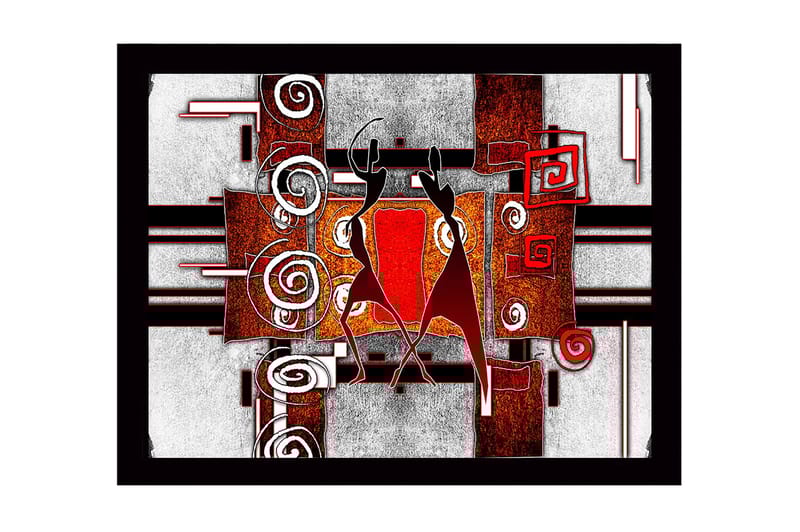 Dekorativ InnRammemet MDF-maling 41x56 cm - Flerfarget - Innredning - Bilder & kunst