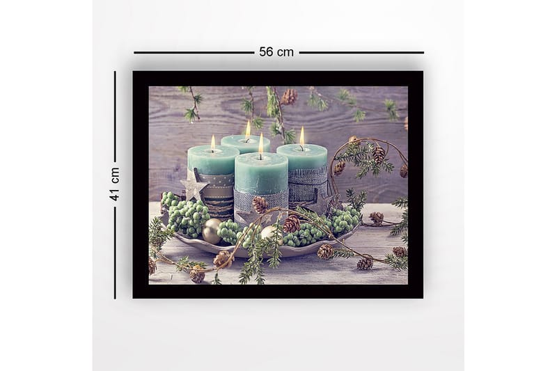 Dekorativ InnRammemet MDF-maling 41x56 cm - Flerfarget - Innredning - Bilder & kunst