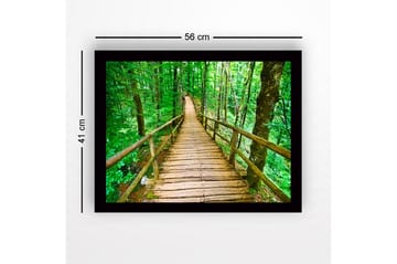 Dekorativ InnRammemet MDF-maling 41x56 cm - Flerfarget - Innredning - Bilder & kunst