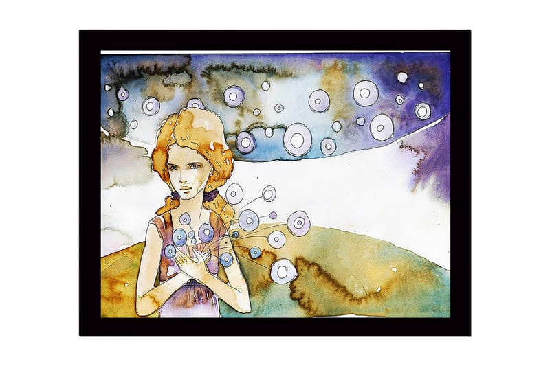 Dekorativ InnRammemet MDF-maling 41x56 cm - Flerfarget - Innredning - Bilder & kunst