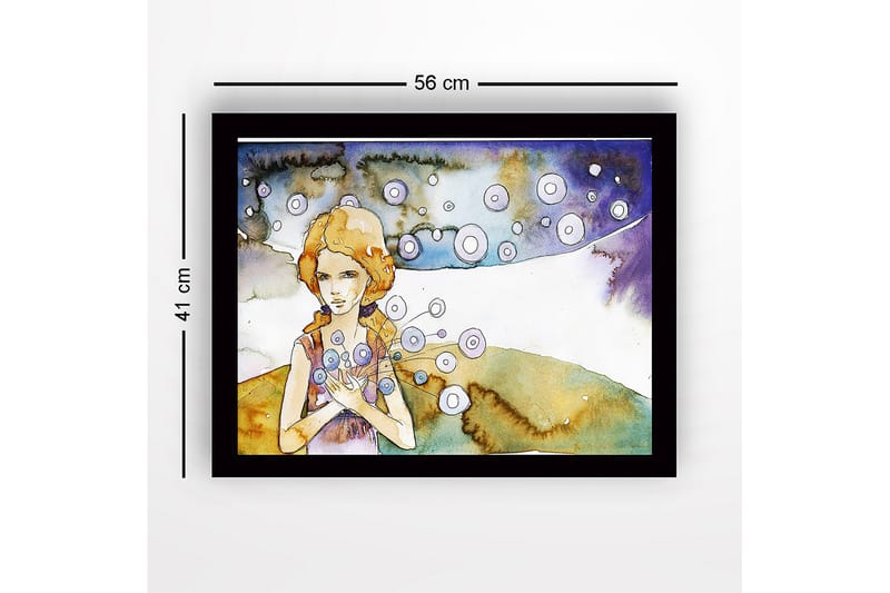 Dekorativ InnRammemet MDF-maling 41x56 cm - Flerfarget - Innredning - Bilder & kunst