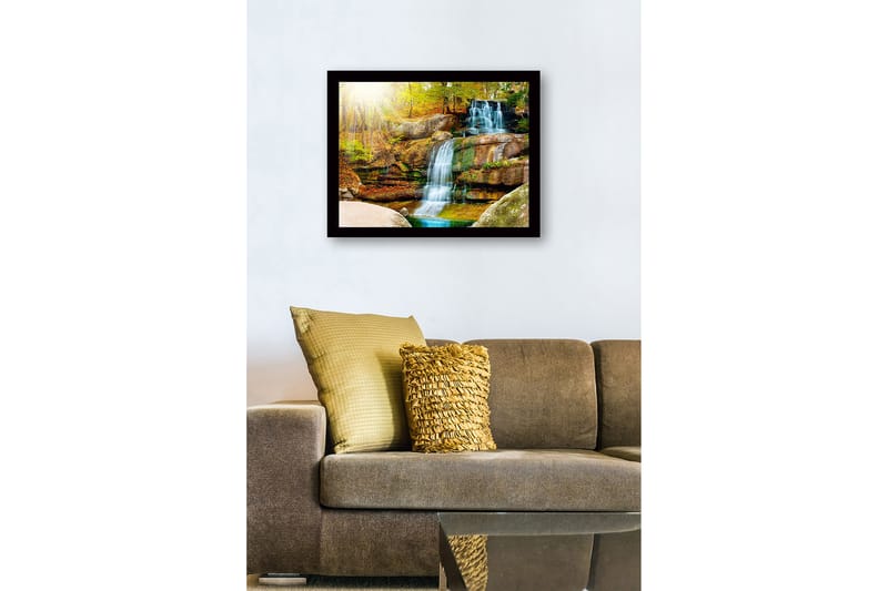 Dekorativ InnRammemet MDF-maling 41x56 cm - Flerfarget - Innredning - Bilder & kunst