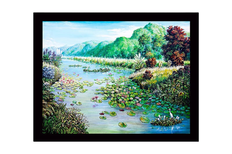 Dekorativ InnRammemet MDF-maling 41x56 cm - Flerfarget - Innredning - Bilder & kunst