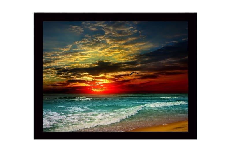 Dekorativ InnRammemet MDF-maling 41x56 cm - Flerfarget - Innredning - Bilder & kunst