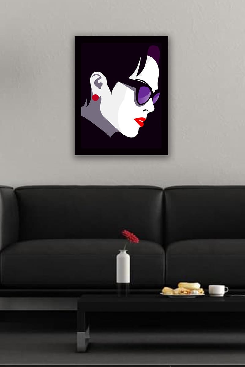 Dekorativ InnRammemet MDF-maling 41x56 cm - Flerfarget - Innredning - Bilder & kunst