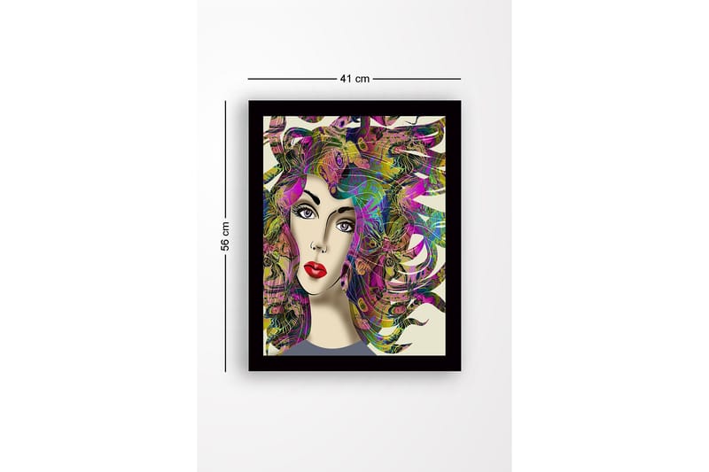 Dekorativ InnRammemet MDF-maling 41x56 cm - Flerfarget - Innredning - Bilder & kunst