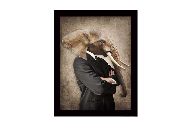 Dekorativ InnRammemet MDF-maling 41x56 cm - Flerfarget - Innredning - Bilder & kunst