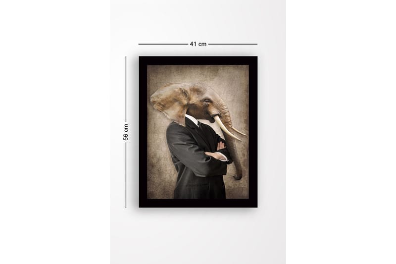 Dekorativ InnRammemet MDF-maling 41x56 cm - Flerfarget - Innredning - Bilder & kunst