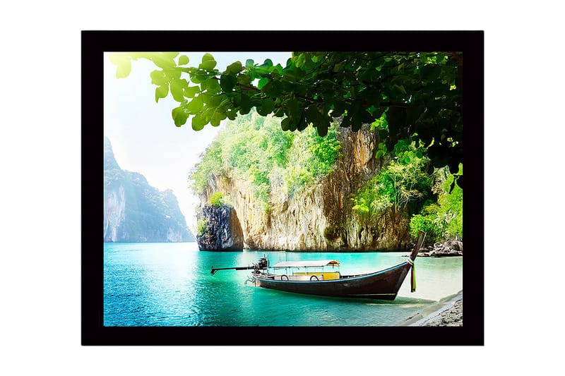 Dekorativ InnRammemet MDF-maling 41x56 cm, Flerfarget