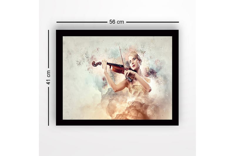 Dekorativ InnRammemet MDF-maling 41x56 cm - Flerfarget - Innredning - Bilder & kunst