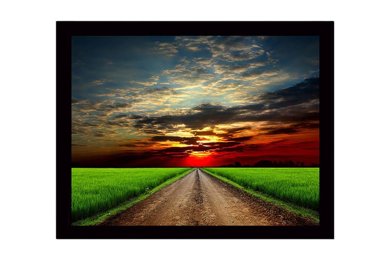 Dekorativ InnRammemet MDF-maling 41x56 cm, Flerfarget