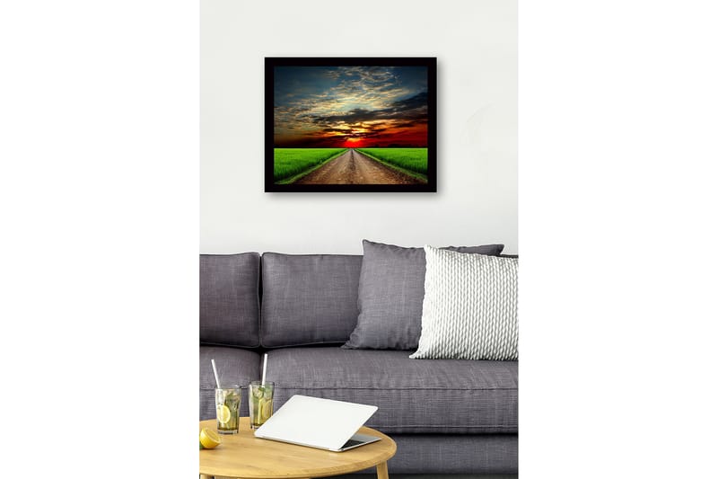 Dekorativ InnRammemet MDF-maling 41x56 cm - Flerfarget - Innredning - Bilder & kunst