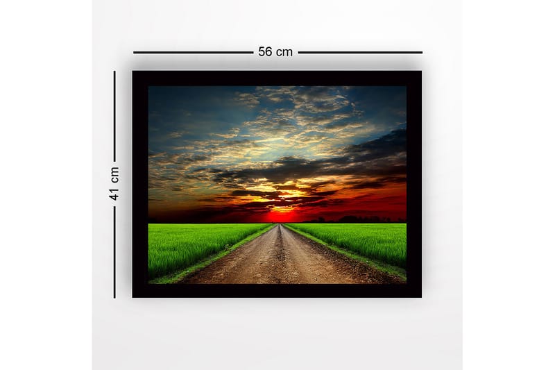 Dekorativ InnRammemet MDF-maling 41x56 cm - Flerfarget - Innredning - Bilder & kunst