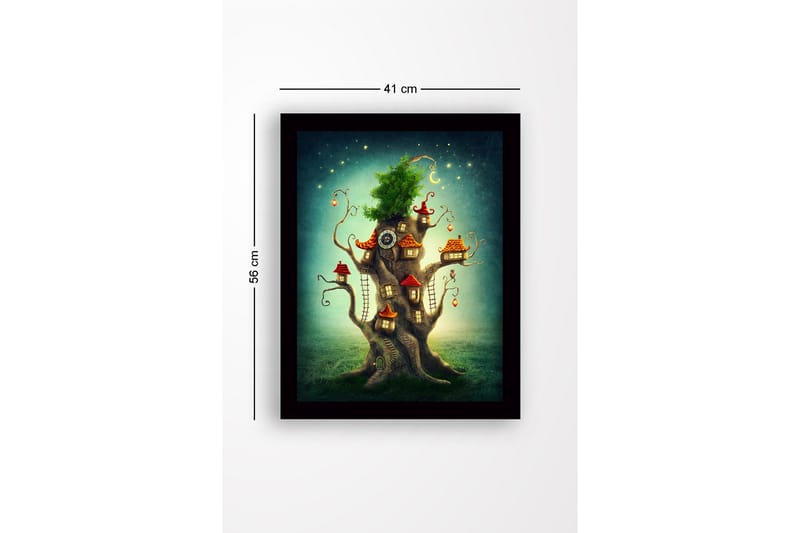 Dekorativ InnRammemet MDF-maling 41x56 cm - Flerfarget - Innredning - Bilder & kunst