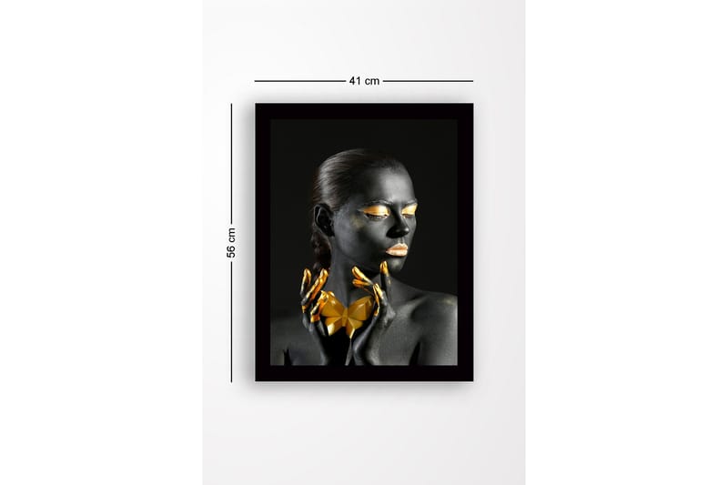 Dekorativ InnRammemet MDF-maling 41x56 cm - Flerfarget - Innredning - Bilder & kunst