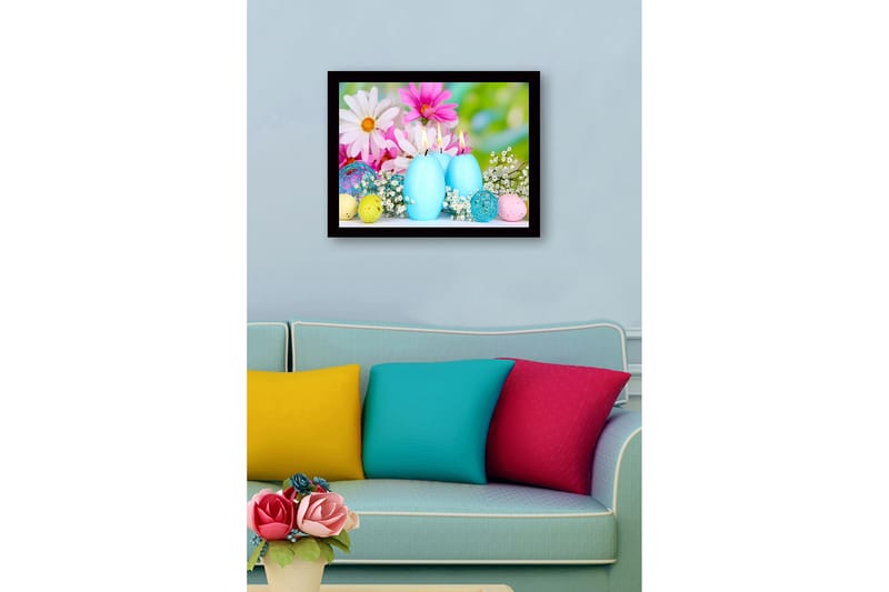 Dekorativ InnRammemet MDF-maling 41x56 cm - Flerfarget - Innredning - Bilder & kunst