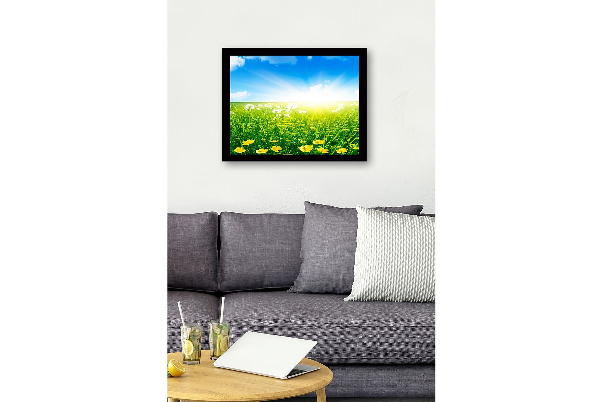 Dekorativ InnRammemet MDF-maling 41x56 cm - Flerfarget - Innredning - Bilder & kunst