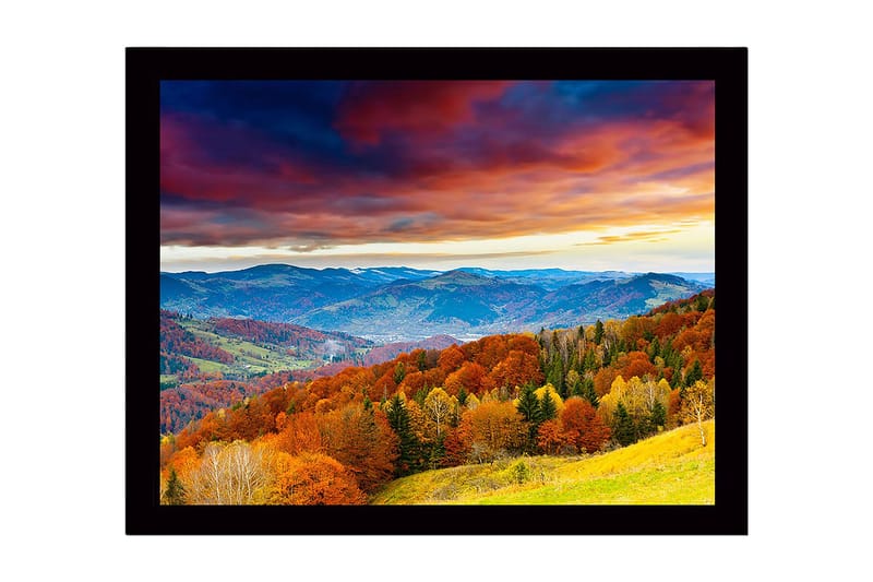 Dekorativ InnRammemet MDF-maling 41x56 cm - Flerfarget - Innredning - Bilder & kunst