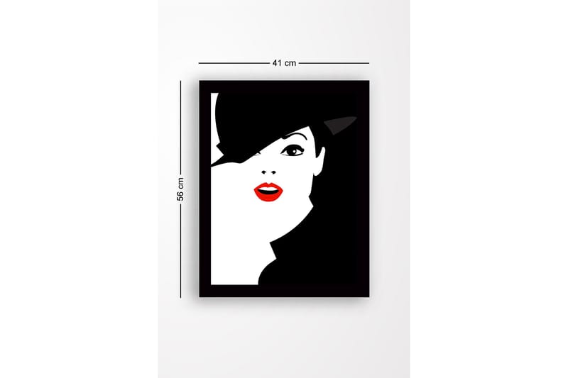 Dekorativ InnRammemet MDF-maling 41x56 cm - Flerfarget - Innredning - Bilder & kunst