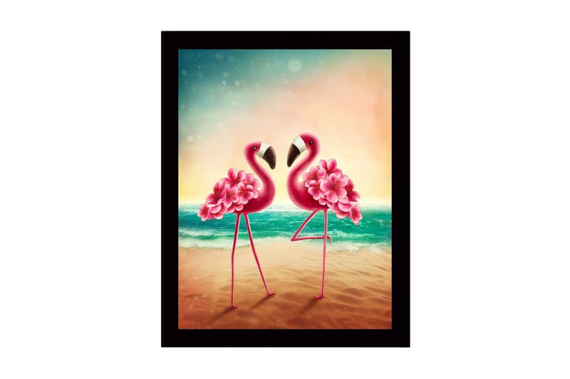 Dekorativ InnRammemet MDF-maling 41x56 cm - Flerfarget - Innredning - Bilder & kunst