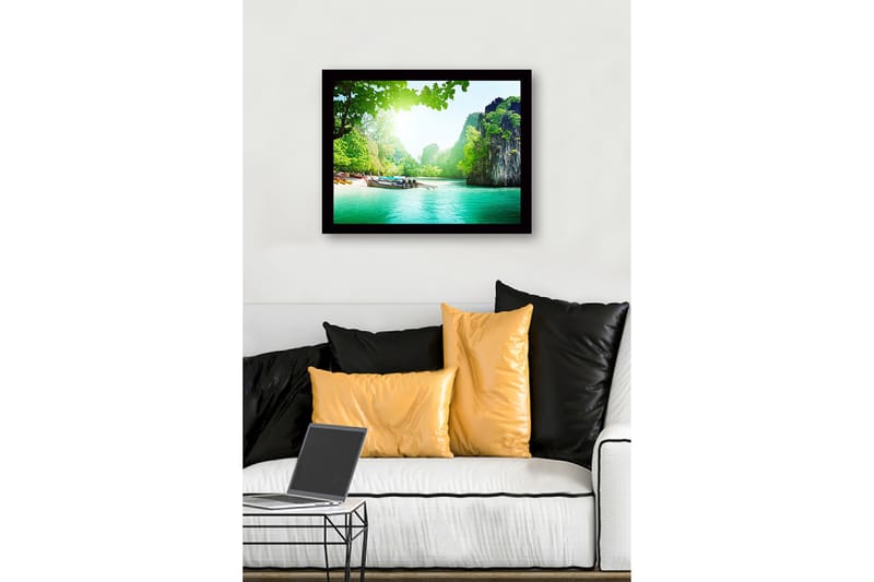 Dekorativ InnRammemet MDF-maling 41x56 cm - Flerfarget - Innredning - Bilder & kunst