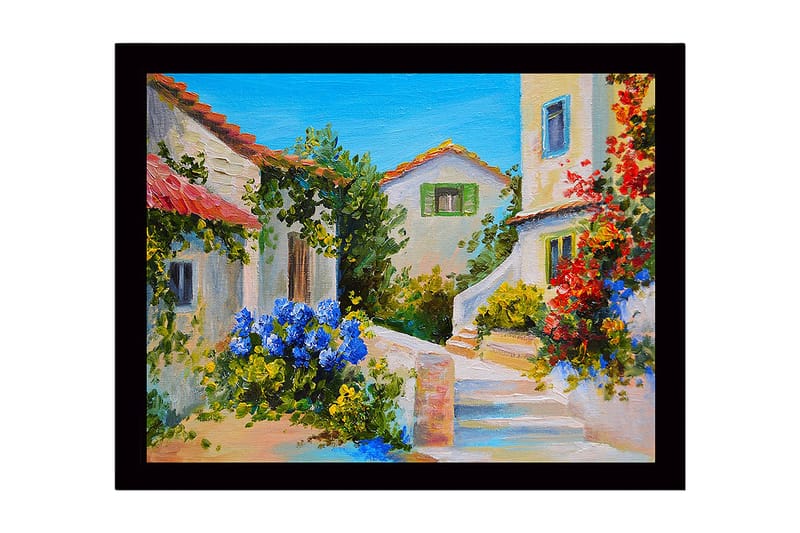 Dekorativ InnRammemet MDF-maling 41x56 cm - Flerfarget - Innredning - Bilder & kunst