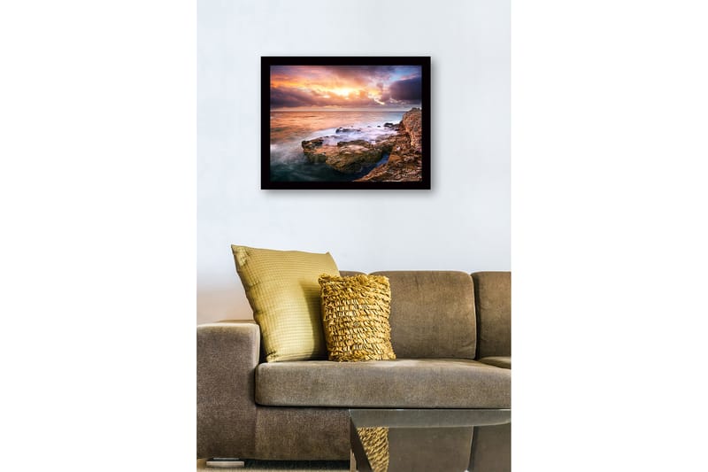 Dekorativ InnRammemet MDF-maling 41x56 cm - Flerfarget - Innredning - Bilder & kunst