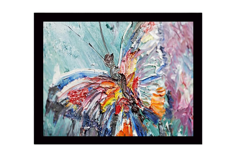 Dekorativ InnRammemet MDF-maling 41x56 cm - Flerfarget - Innredning - Bilder & kunst