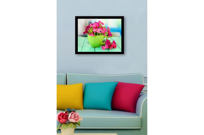 Dekorativ InnRammemet MDF-maling 41x56 cm - Flerfarget - Innredning - Bilder & kunst