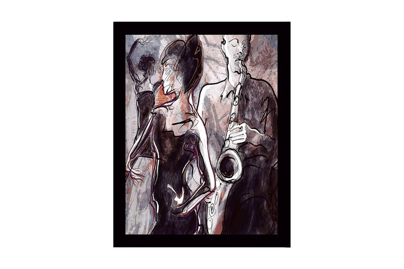 Dekorativ InnRammemet MDF-maling 41x56 cm - Flerfarget - Innredning - Bilder & kunst