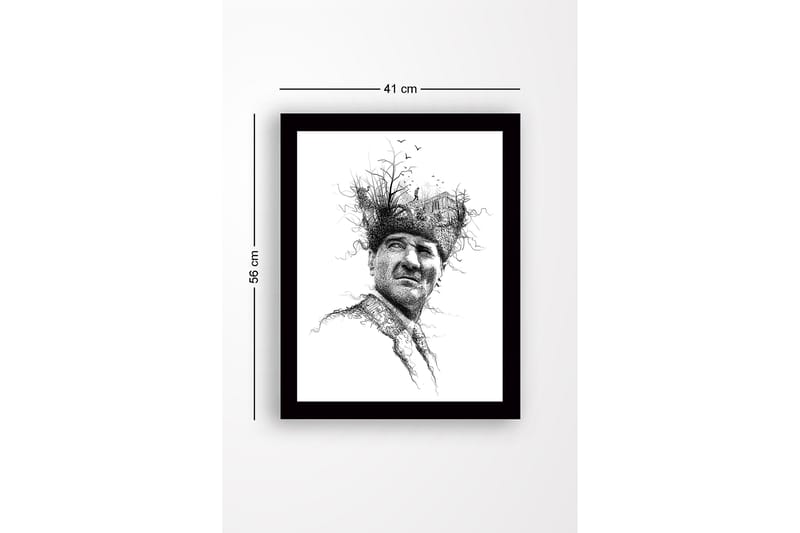 Dekorativ InnRammemet MDF-maling 41x56 cm - Flerfarget - Innredning - Bilder & kunst