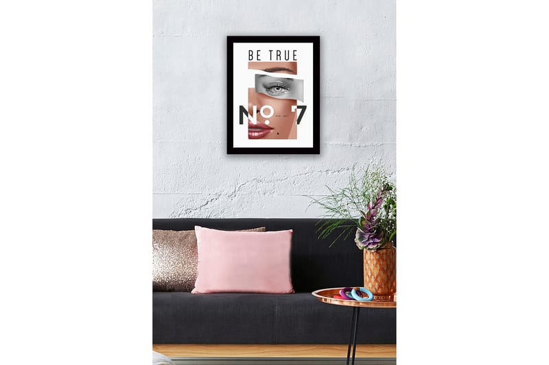 Dekorativ InnRammemet MDF-maling 41x56 cm - Flerfarget - Innredning - Bilder & kunst