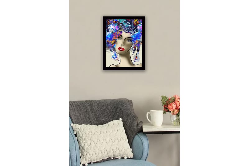 Dekorativ InnRammemet MDF-maling 41x56 cm - Flerfarget - Innredning - Bilder & kunst