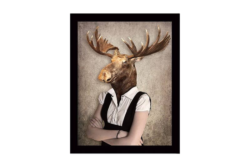 Dekorativ InnRammemet MDF-maling 41x56 cm - Flerfarget - Innredning - Bilder & kunst