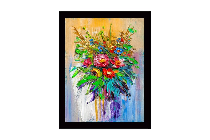 Dekorativ InnRammemet MDF-maling 41x56 cm - Flerfarget - Innredning - Bilder & kunst
