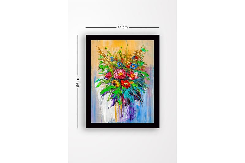Dekorativ InnRammemet MDF-maling 41x56 cm - Flerfarget - Innredning - Bilder & kunst