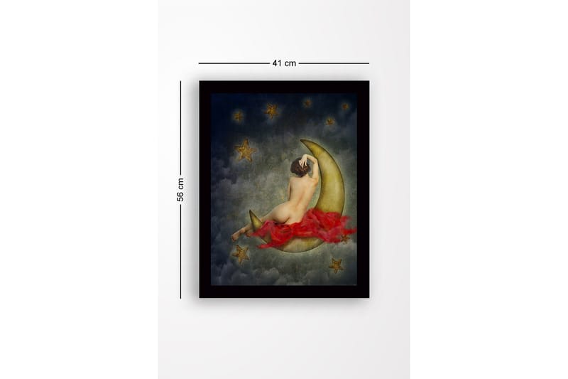 Dekorativ InnRammemet MDF-maling 41x56 cm - Flerfarget - Innredning - Bilder & kunst