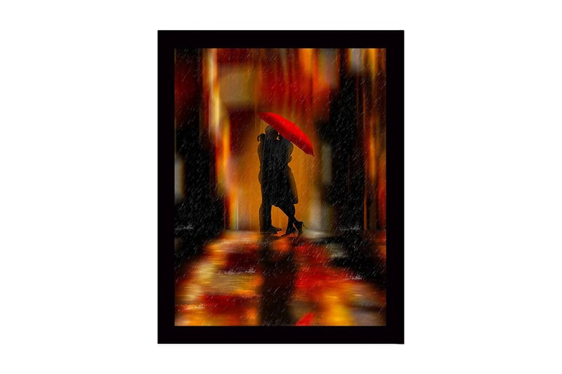 Dekorativ InnRammemet MDF-maling 41x56 cm - Flerfarget - Innredning - Bilder & kunst