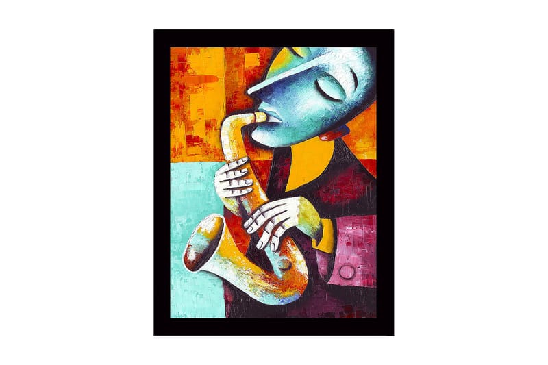 Dekorativ InnRammemet MDF-maling 41x56 cm - Flerfarget - Innredning - Bilder & kunst