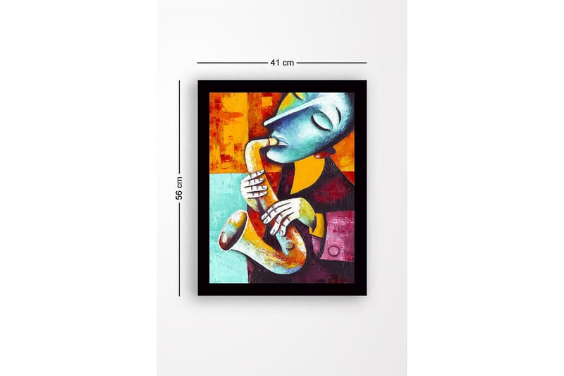 Dekorativ InnRammemet MDF-maling 41x56 cm - Flerfarget - Innredning - Bilder & kunst