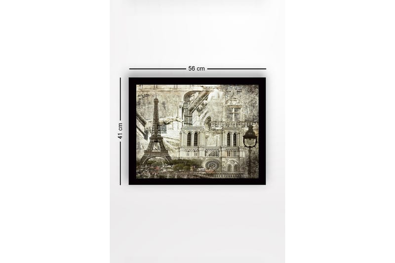 Dekorativ InnRammemet MDF-maling 41x56 cm - Flerfarget - Innredning - Bilder & kunst