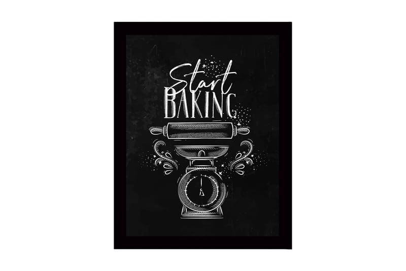 Dekorativ InnRammemet MDF-maling 41x56 cm - Flerfarget - Innredning - Bilder & kunst