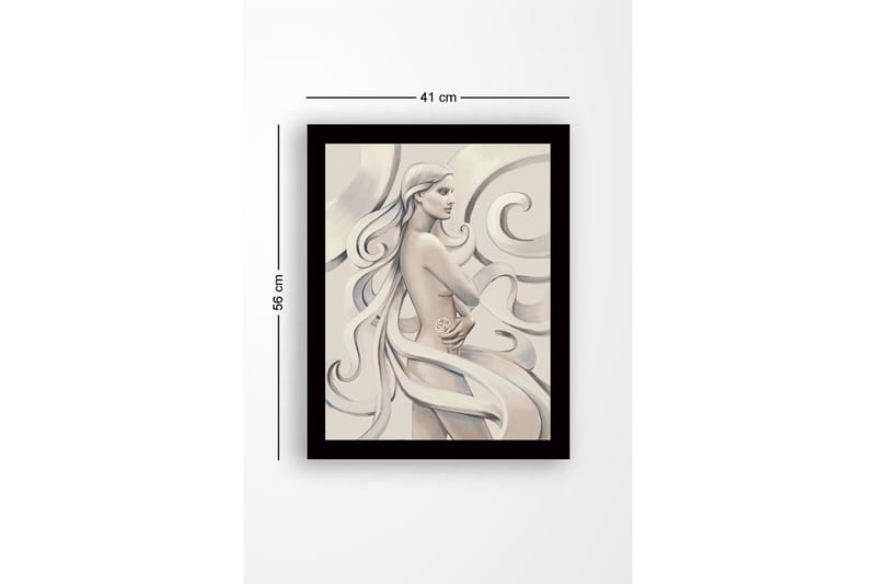 Dekorativ InnRammemet MDF-maling 41x56 cm - Flerfarget - Innredning - Bilder & kunst